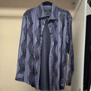 Jhane Barnes Multicolor Striped Shirt